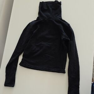 Black Turtleneck Long Sleeve Top